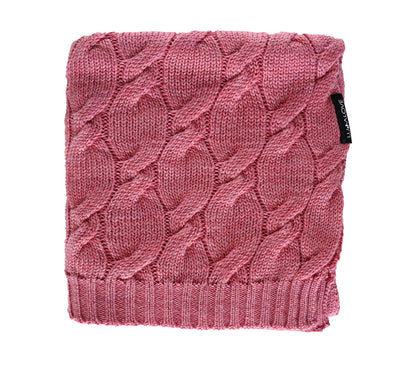 Merino Wool Baby Blanket - Raspberry