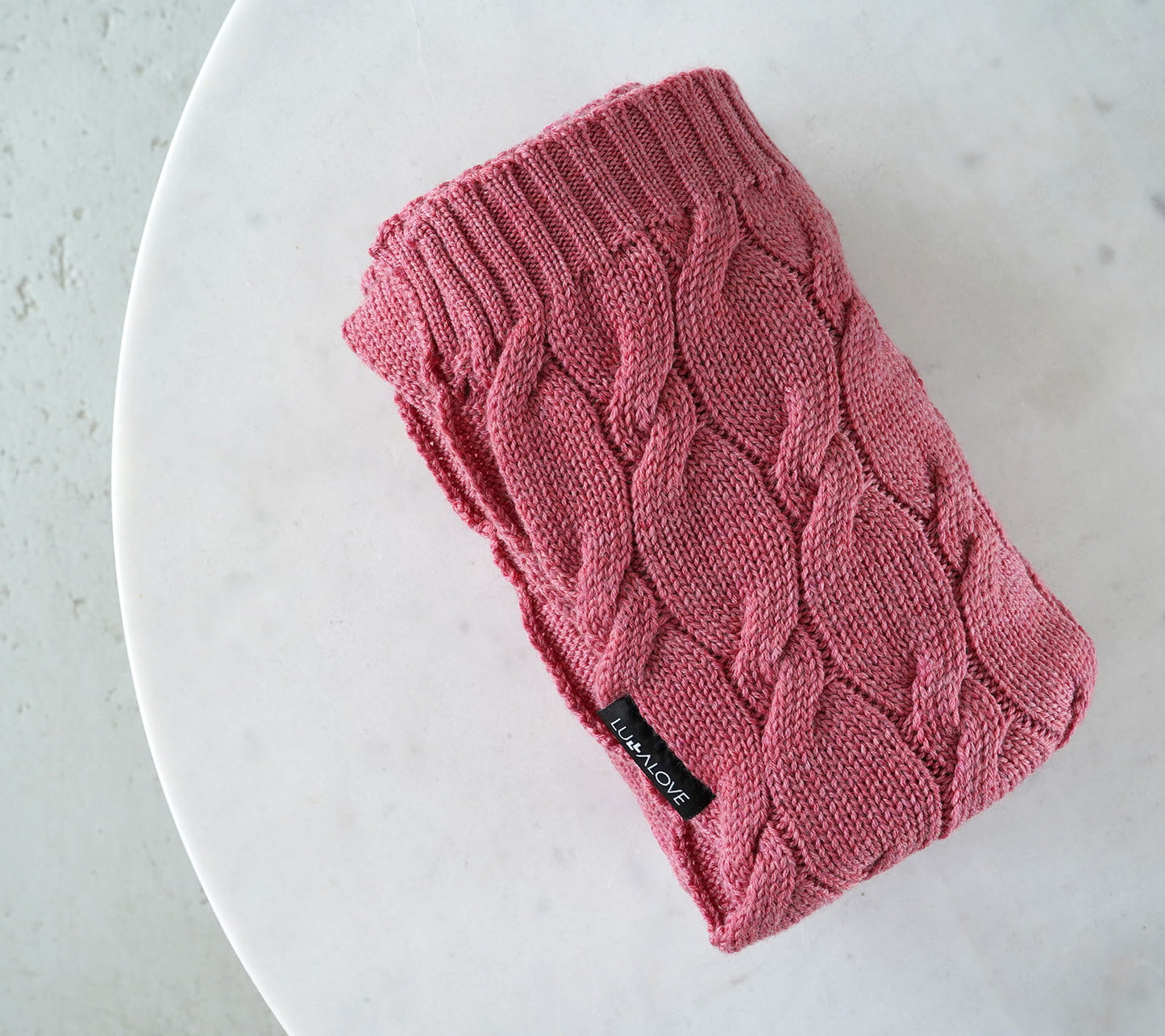 Merino Wool Baby Blanket - Raspberry