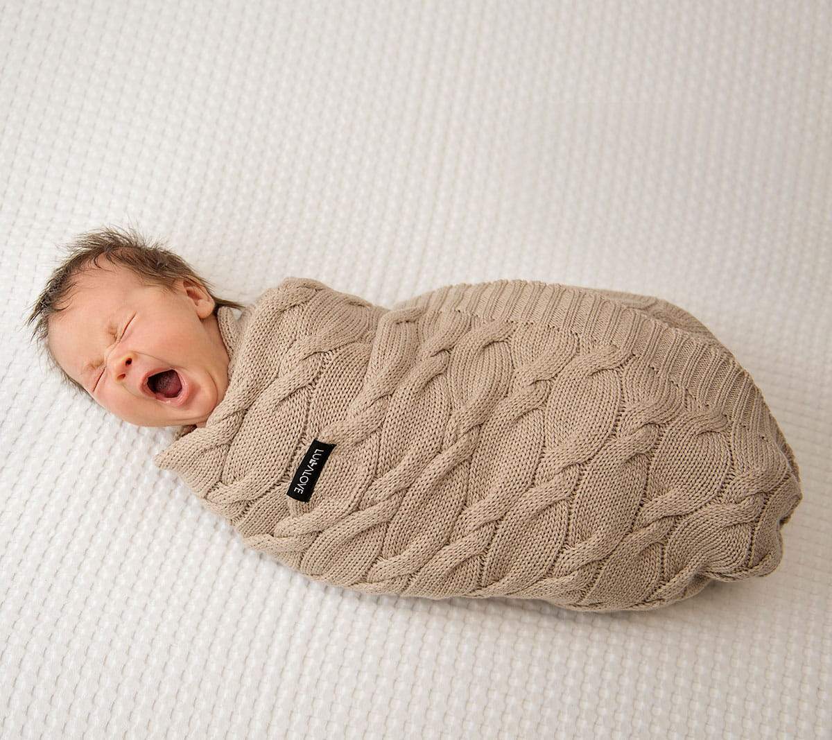Merino Wool Baby Blanket - Coconut